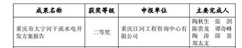 重庆大宁河水电开发报告